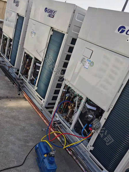 輝文生物格力中央空調安裝工程