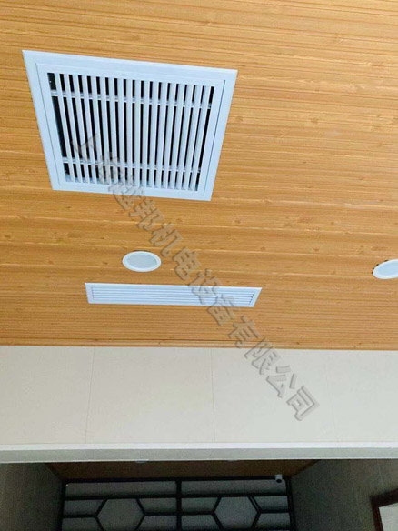 茶室美的空調和三菱新風安裝工程