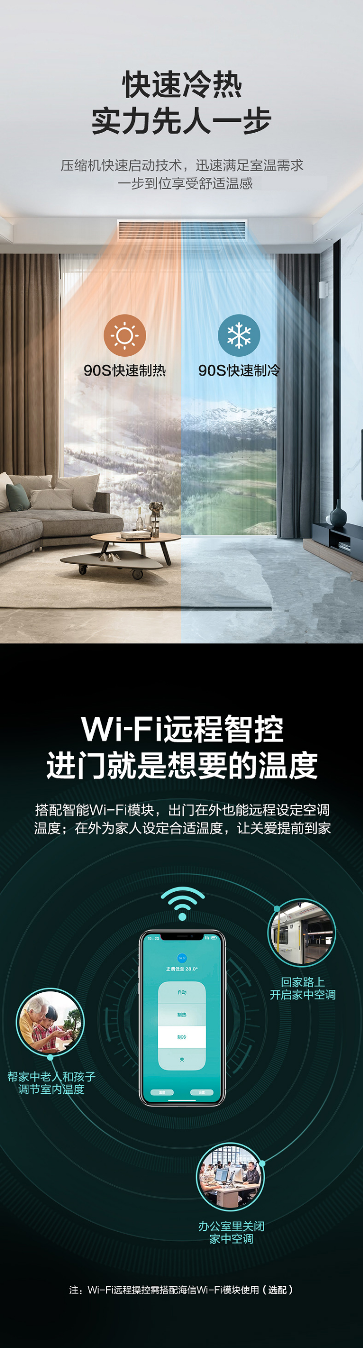 海信中央空調風管機一拖一8